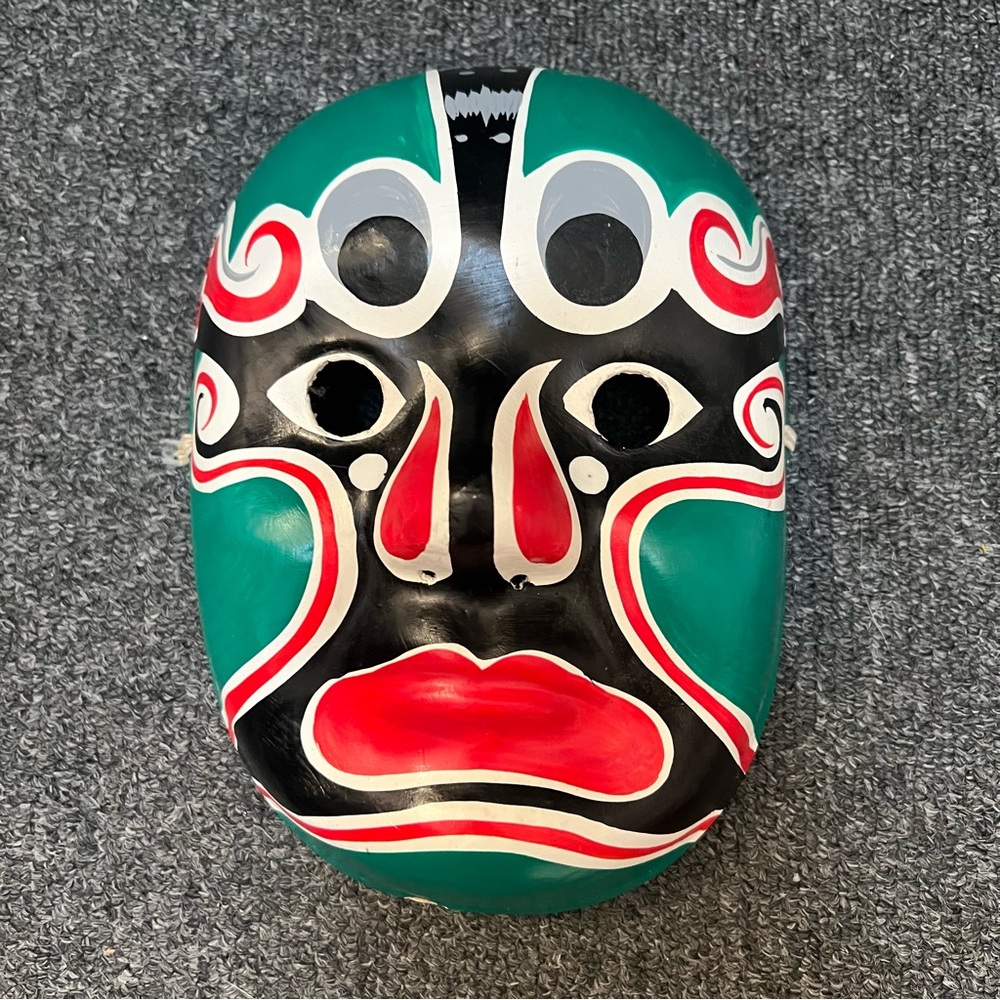 Vintage Hand painted  Paper Mache Asian/Chinese Mask - Picture 3 of 15